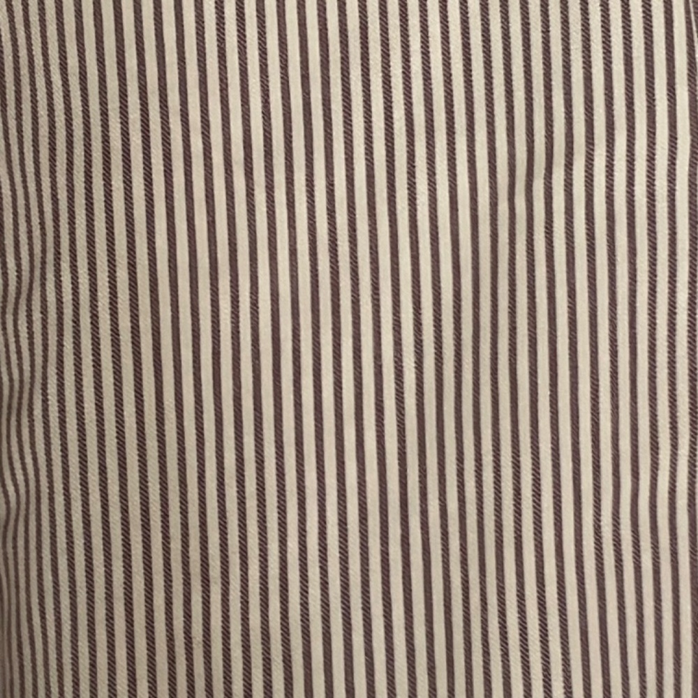 DKNY Ruched 3Q Sleeves One Button Pinstripe Blazer in Khaki Brown - Picture 7 of 13